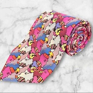 Vintage PETER MAX Neck Ties "Two Heads" Pop Art design 1997 Silk 59x4